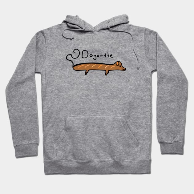 Doguette (Dog + Baguette) Hoodie by Davey's Designs